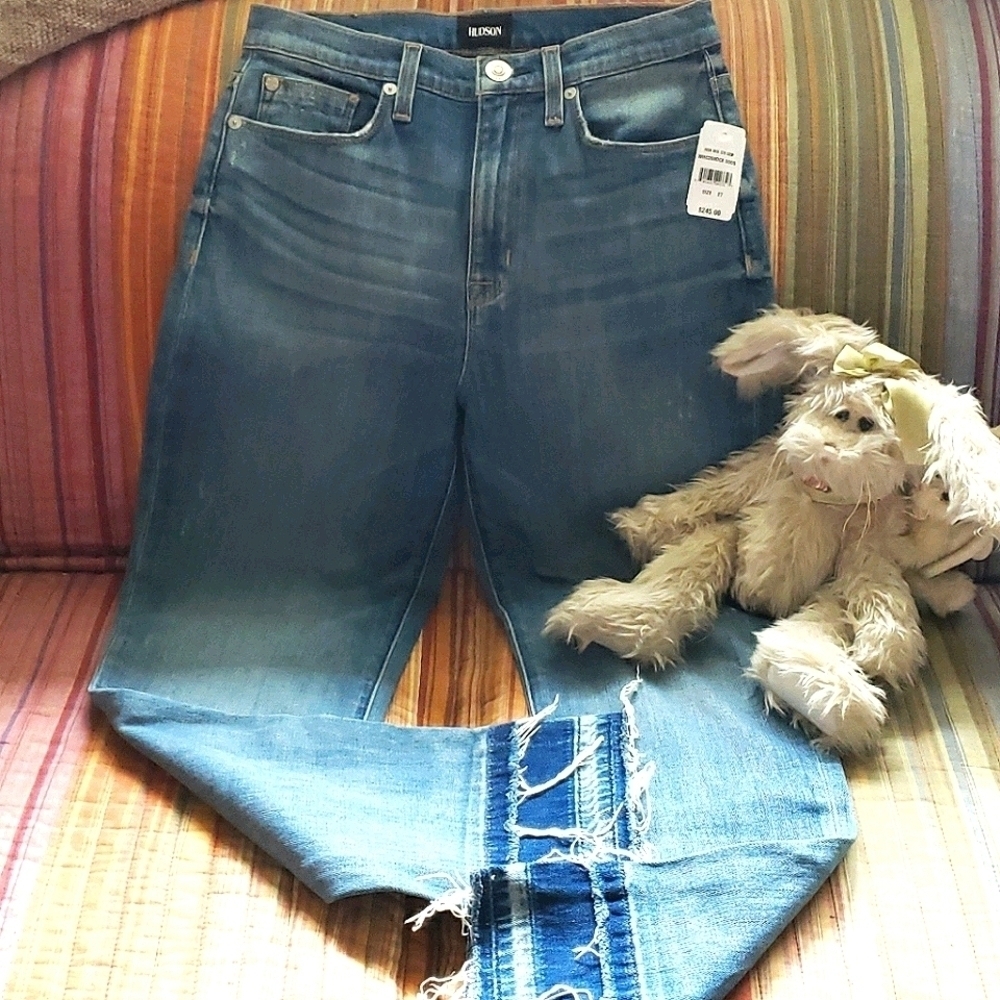 Hudson Zoeey High rise jeans Custom double raw hem